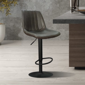 Tabouret de bar 'Barcelona' PU Brun foncé